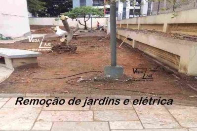 Remoções de jardins e parte elétrica