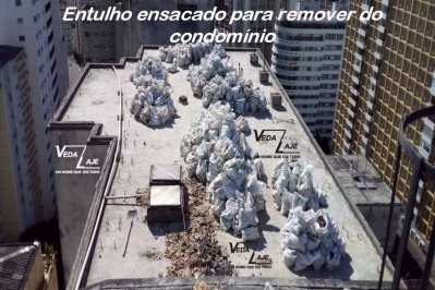 Entulho ensacado