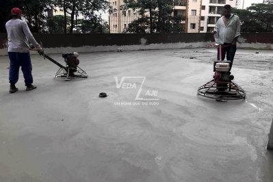 C.E.Village Scott Polindo o concreto para quadra esportiva
