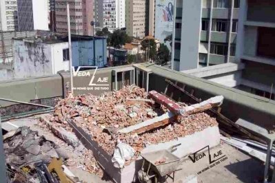 Retidada do entulho das demolições