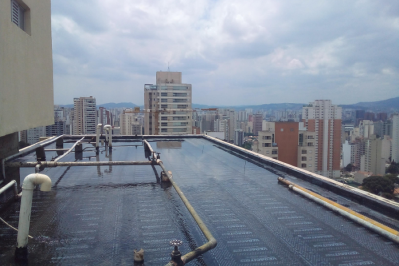 C.E.Barão de Monte Alegre Testando a área impermeabilizada