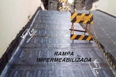 Primeira etapa impermeabilizada