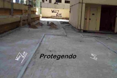 Proteção mecânica primária para colocação de pisos e jardins