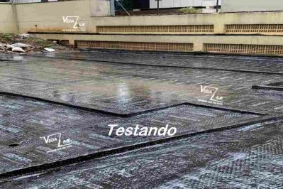Testando a impermeabilização