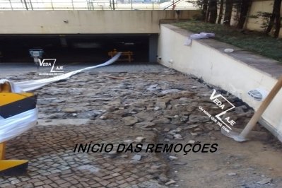 Início das remoções primeira metade