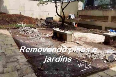 Remoções de pisos e jardins